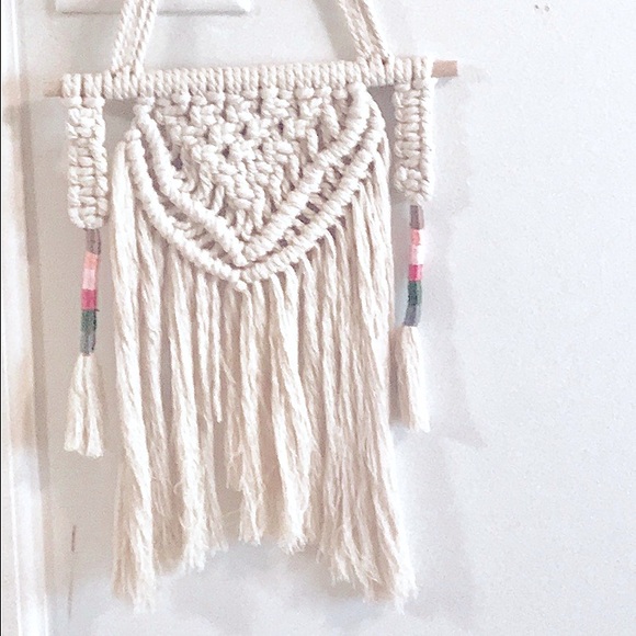 🆕🪴Beautifully Handcrafted Macrame Wall Art Boho Decor~Bohemian Jewelry Display - Picture 6 of 17